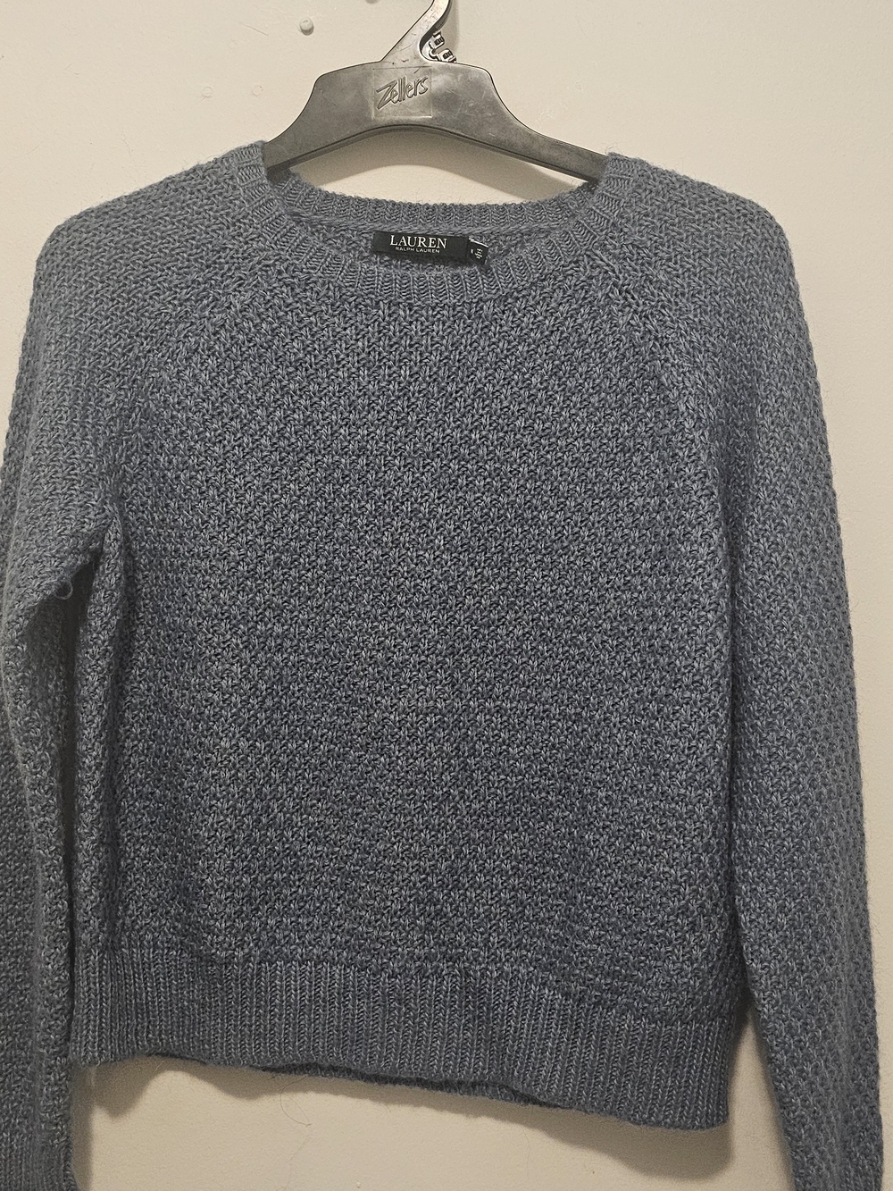 Lauren Ralph Lauren Heathered Slate Blue Crewneck Sweater